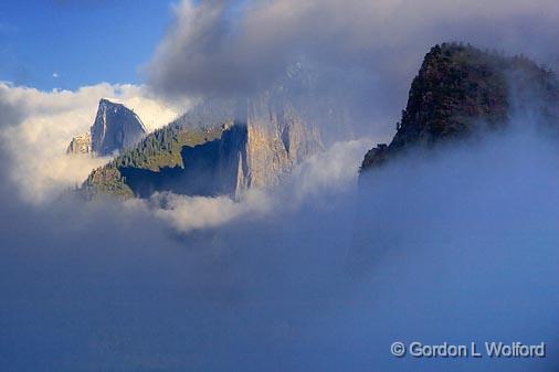 Yosemite Valley Shrouded in Clouds_22891.jpg - Photographed in Yosemite National Park, California, USA.